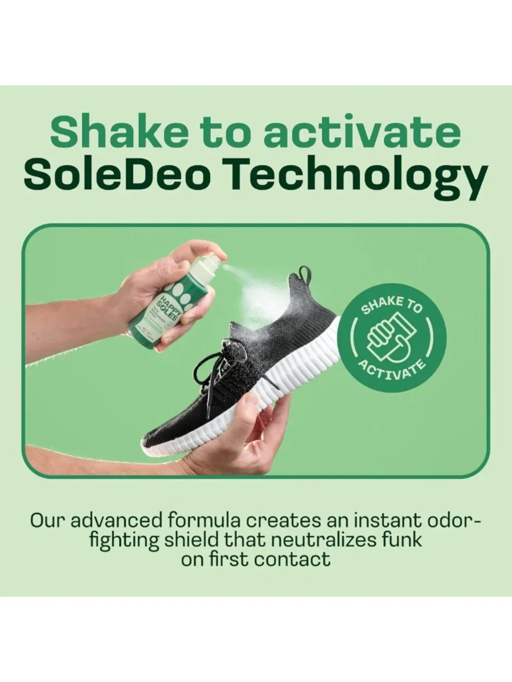 Shoe Deodorizer Spray for Smelly Shoes & Gym Gear - Strong Odor Eliminator, 4oz